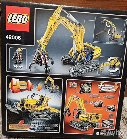 Lego Technic 42006 (Экскаватор) + мотор