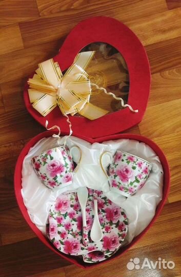 Чайный набор новый в подарочной коробке