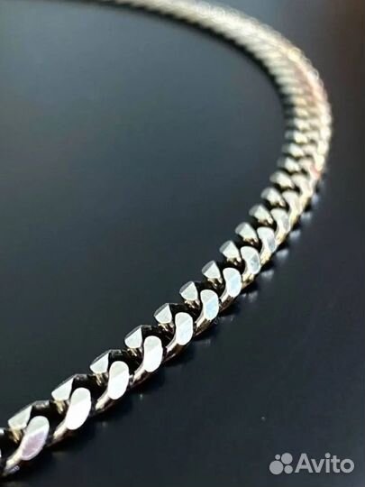 Мужская серебряная цепь