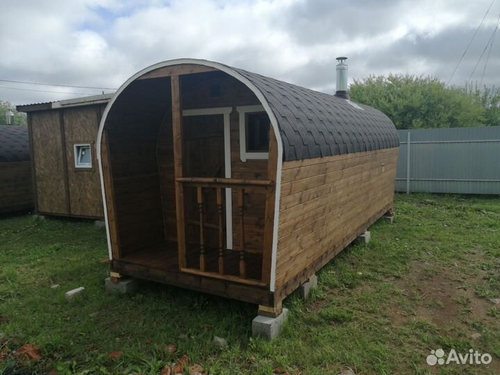 Банька с верандой