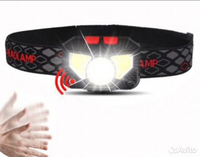 Светодиодный налобный фонарь с датчиком движения