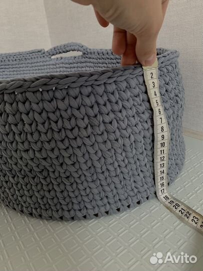 Плетеная вязаная люлька переноска корзинка