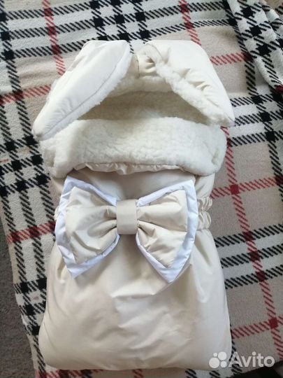 Конверт для новорождённого на выписку и прогулки