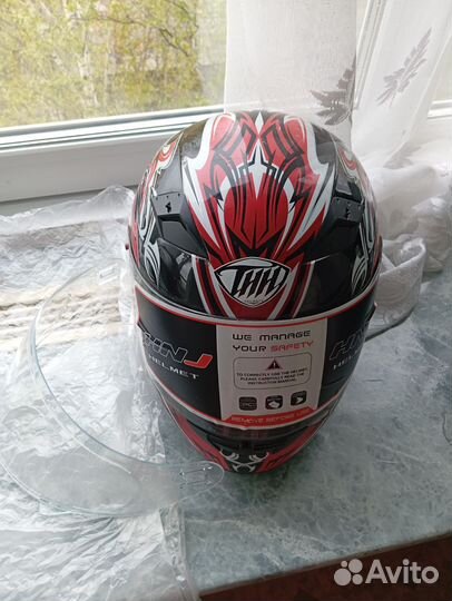 Шлем для мотоцикла мотошлем S- М