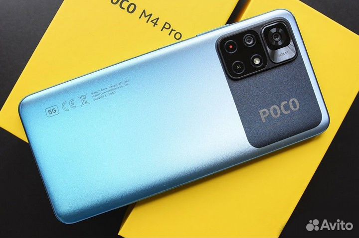 Xiaomi Poco M4 Pro 5G, 6/128gb, синий, новый