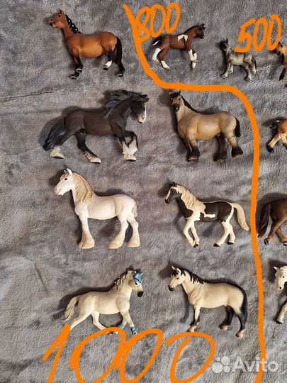 Фигурки Schleich, Collecta, Papo: лошади, люди