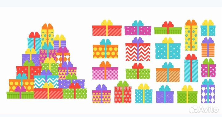 Коробочки подарочные 100шт новые