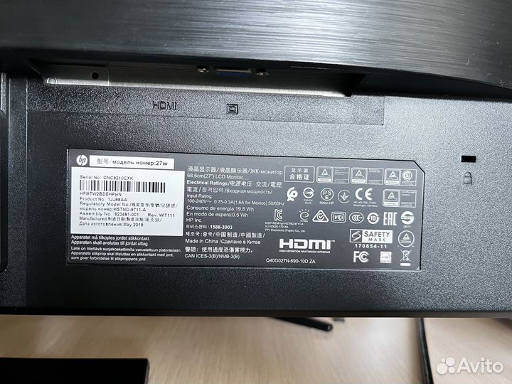 Монитор HP 27w