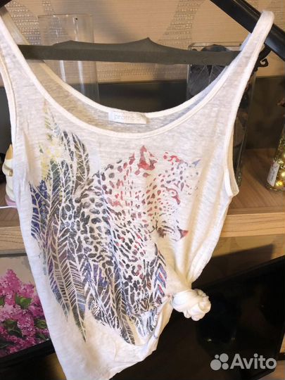 Брюки шёлк, футболки бренд 44-48