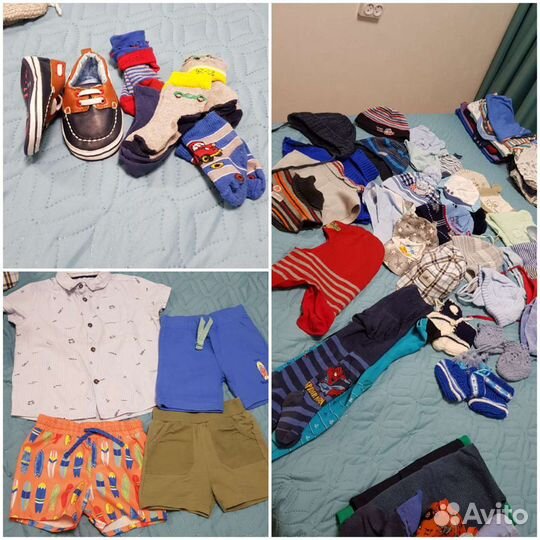 Детские вещи на мальчика от 0-4х лет пакетом