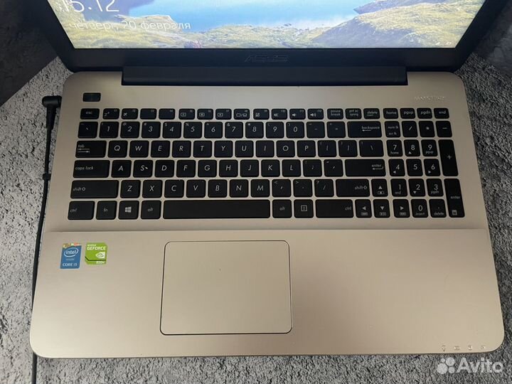 Офисный ноутбук asus i5-4/ 820m