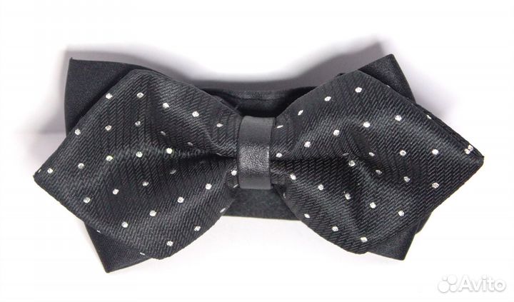 Галстук бабочка черная