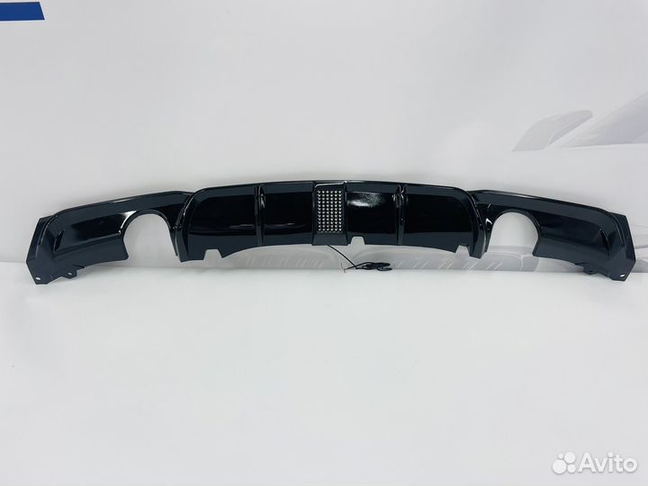 Диффузор BMW F30 M пакет 1*1 co стопом