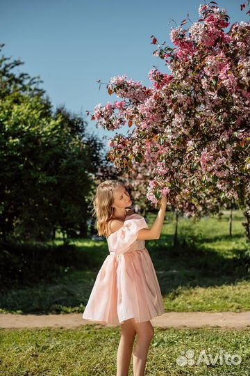 Платье зефирка нарядное xs