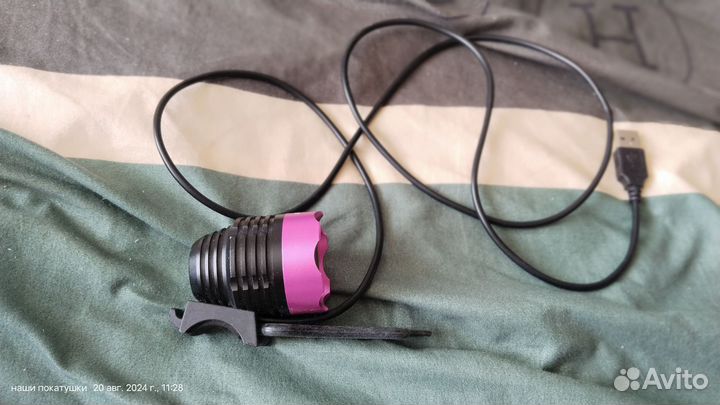 Фара велосипедная USB