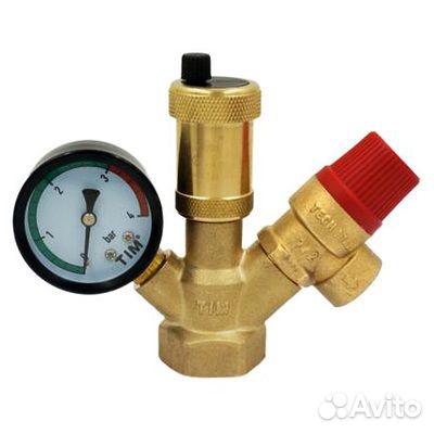 Группа безопасности для котла мини TIM 1.5, 3 бар