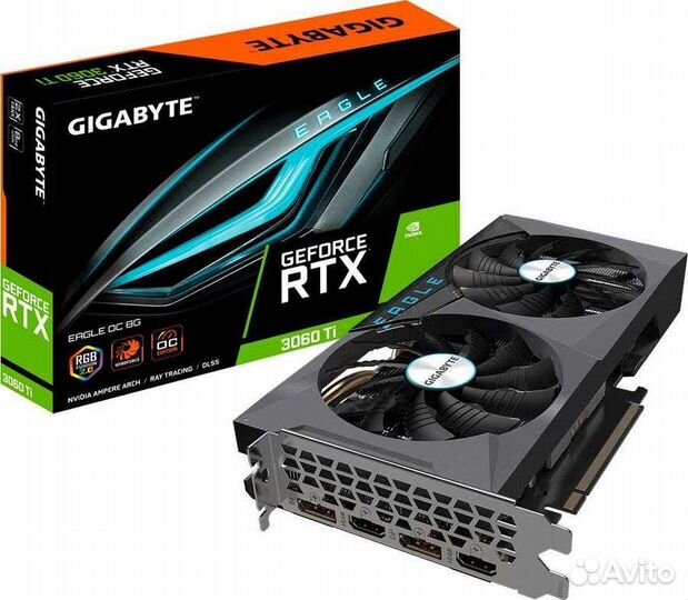 Видеокарта gigabyte GeForce RTX 3060 Ti eagle OC