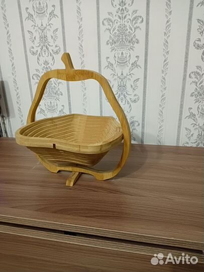 Ваза для фруктов СССР из дерева