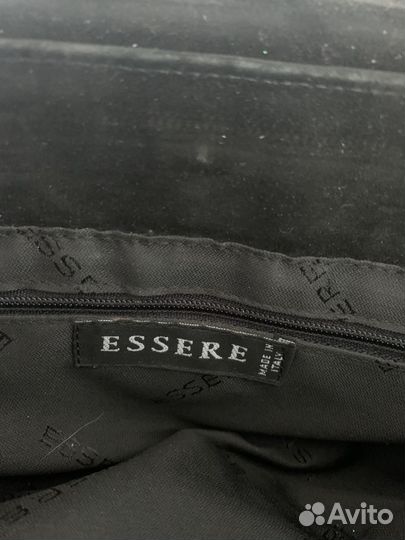 Комплект Сапоги мех и сумка замша италия