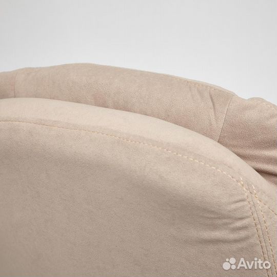 Кресло компьютерное Softy Lux флок, бежевый, 7