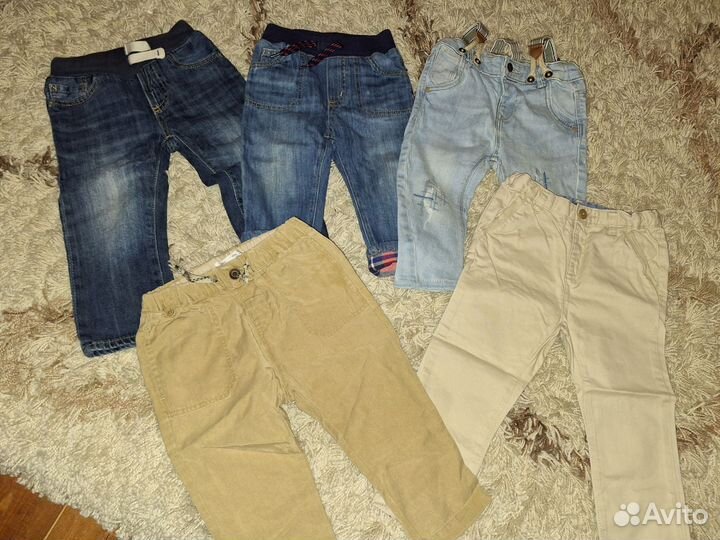 Брюки джинсы на мальчика 86-92