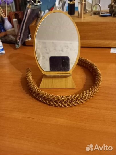 Зеркало и ободок из бересты