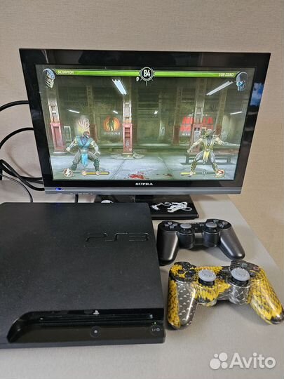 Sony Playstation 3 slim прошитая 320гб + 45игр