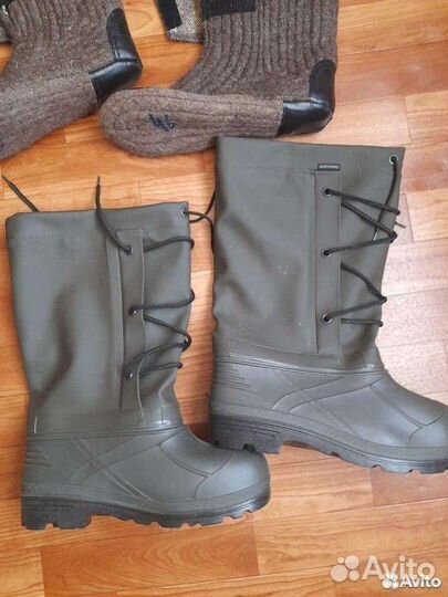 Сапоги резиновые зимние мужские