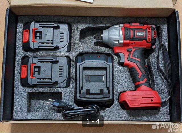 Гайковерт wosai WS-L3(340N/M тушка) +головки купить в Туле | Товары для ...