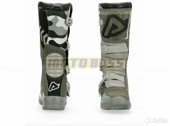 Мотоботы кроссовые Acerbis X-team Brown/Grey, (р.4