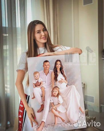 Портреты по фото на холсте от студии Magic