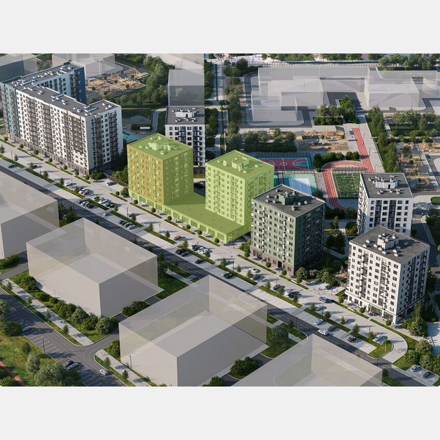 1-к. квартира, 35,1 м², 8/9 эт.