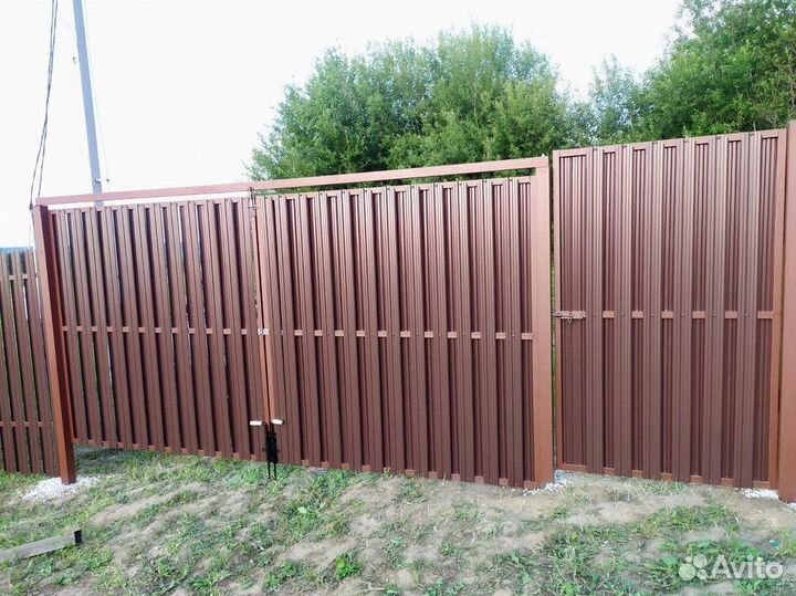 Установка заборов / забор из сетки / заборы