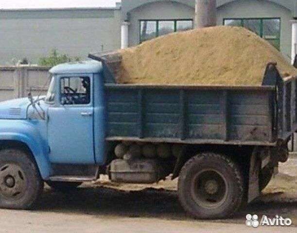 Песок, пгс, гравий, щебень, навоз и т.д