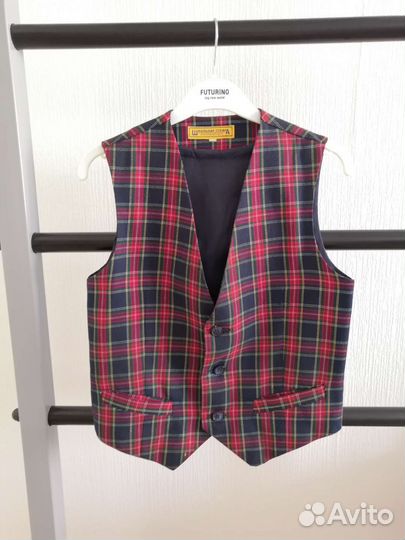 Школьный пиджак жилет для мальчика 134