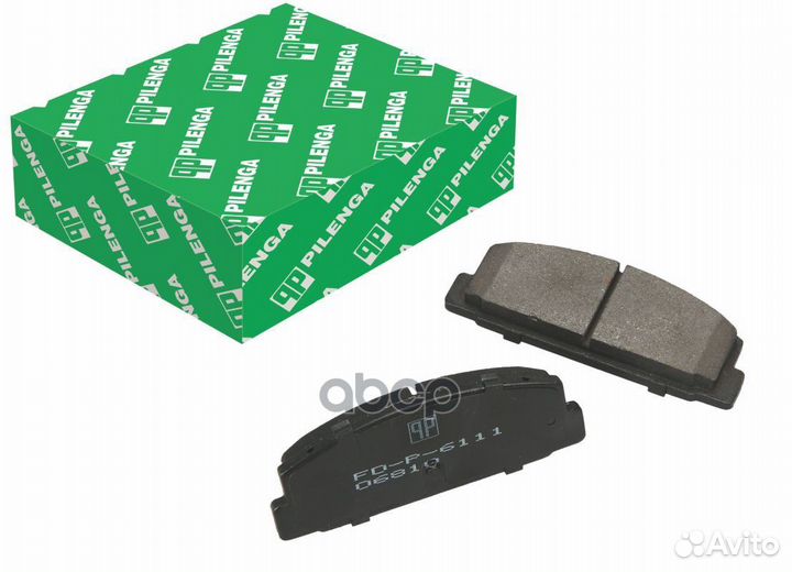 Колодки тормозные дисковые зад, прав, лев MA