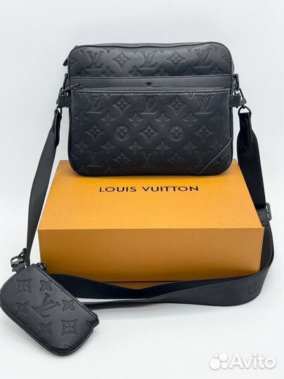 Сумка мессенджер Louis Vuitton LV трио кожаная