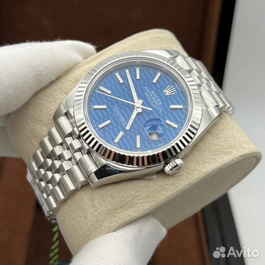 Часы Rolex DateJust II Fluted Motiff синие