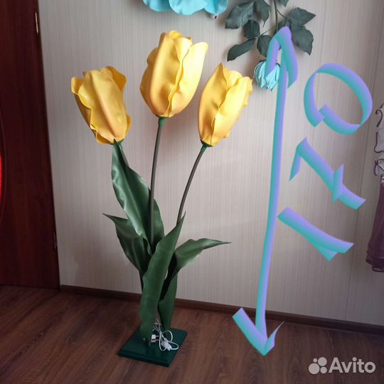 Ростовые цветы светильники