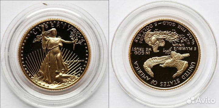 Набор золотых монет Орел Шагающая Свобода