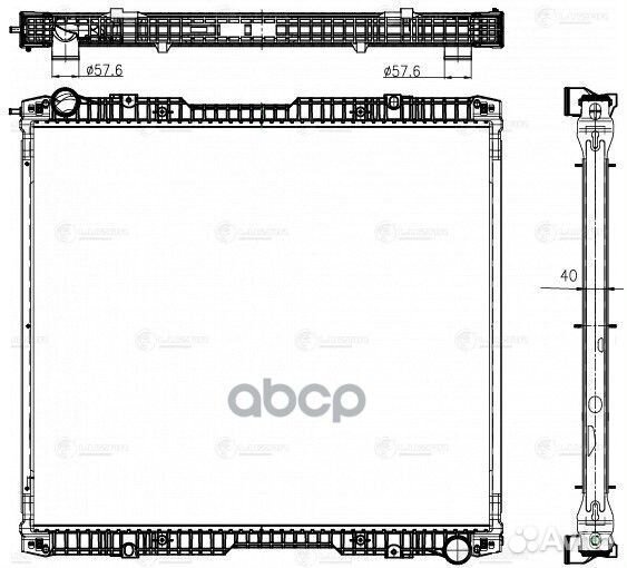 Радиатор охл. LRC2808 luzar