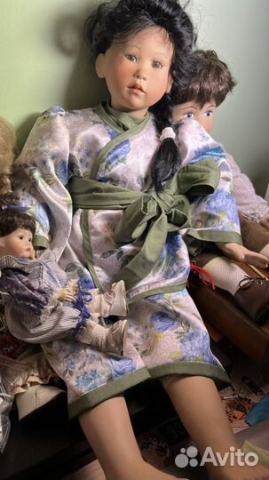 Кукла фарфоровая авторская Günzel оригинал
