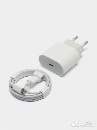 Зарядка на iPhone 20w, Блок и провод Lightning