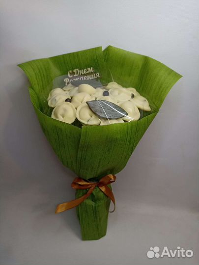 На заказ Шоколадные пельмени в букете