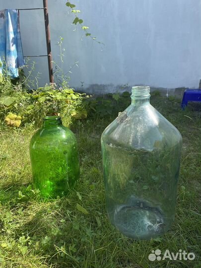 Бутыль стеклянная 5 10 20 литров
