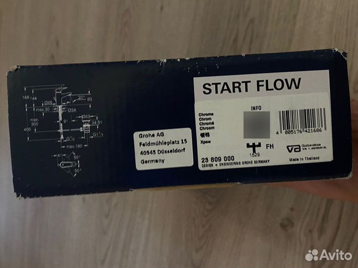 Смеситель для раковины Start Flow Grohe S-size