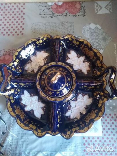 Ваза цветное стекло СССР