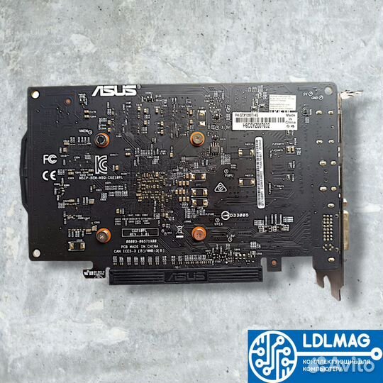 Видеокарта asus GeForce GTX 1050 Ti Phoenix 4GB