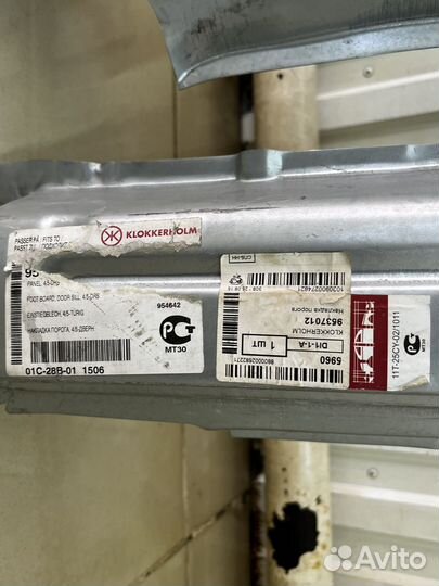 Пороги Volkswagen Passat B3 (klokkerholm)