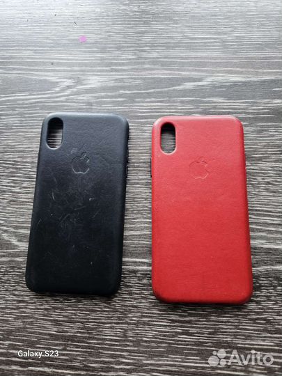 Чехол на iPhone xs кожаный